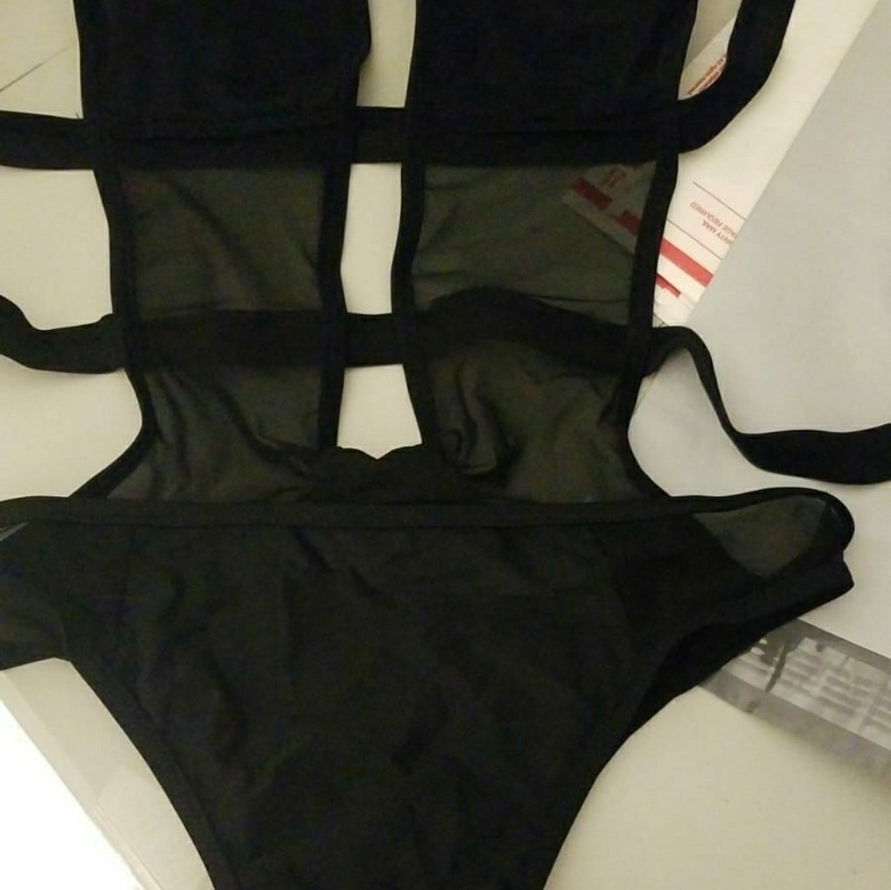 WOMAN SHEER STRAP SWIMSUIT MONOKINI - Picture 2 of 3